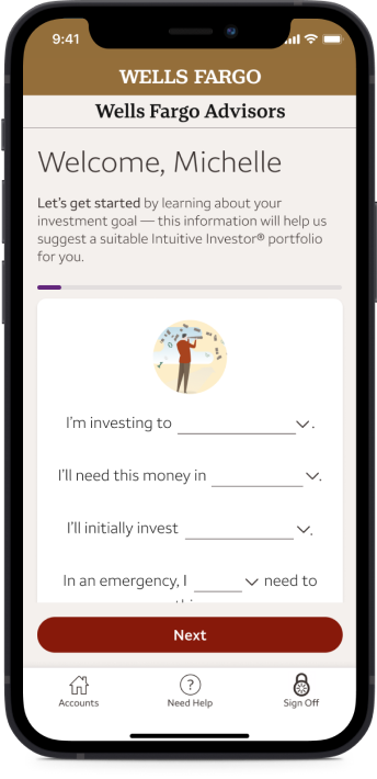 Phone view of Intuitive Investor page